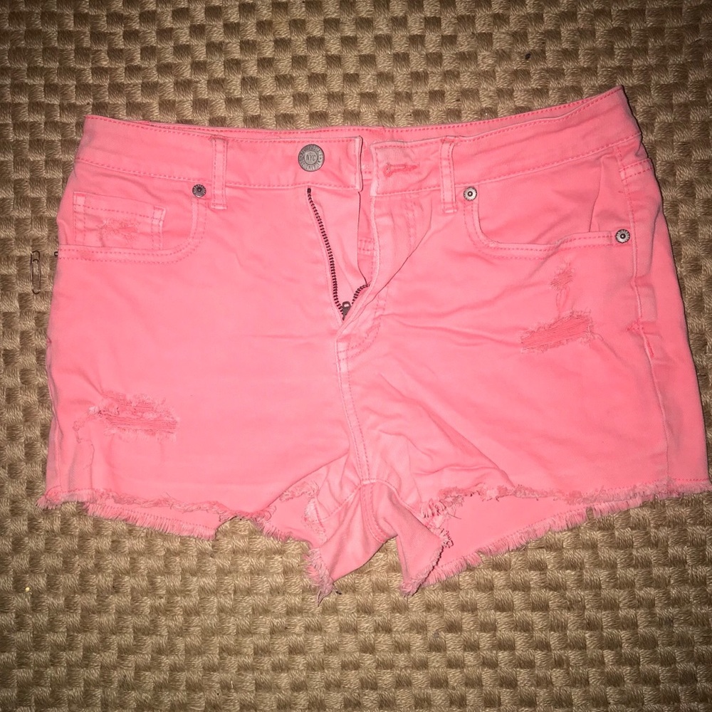 Aeropostale shorts, pink, size 8 lightly worn